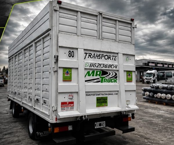 Parte trasera de camión MR TRUCK con plataforma de carga hidráulica